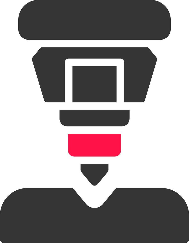 Drilling Machine Creative Icon Design vector