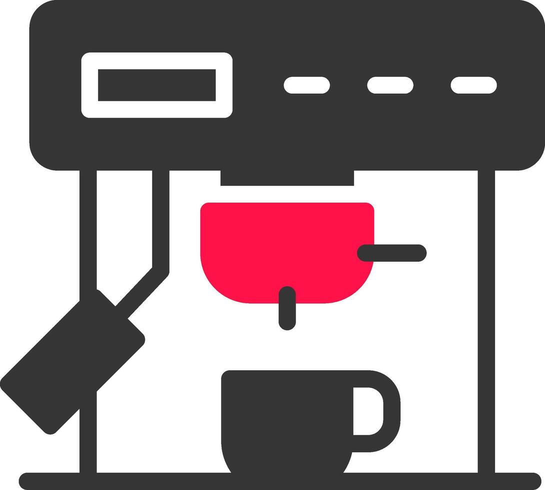 Coffee Machine Creative Icon Design vector