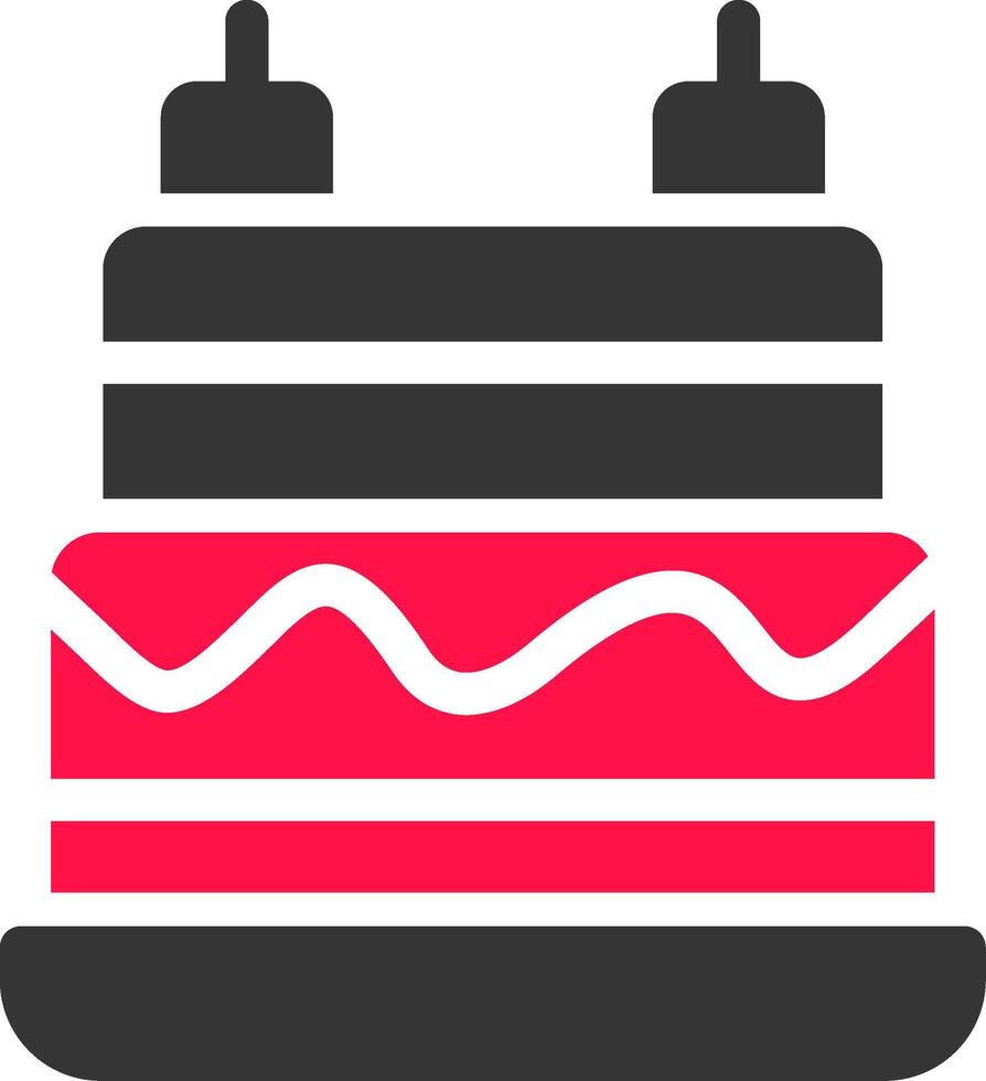 diseño de icono creativo de pastel de cumpleaños vector