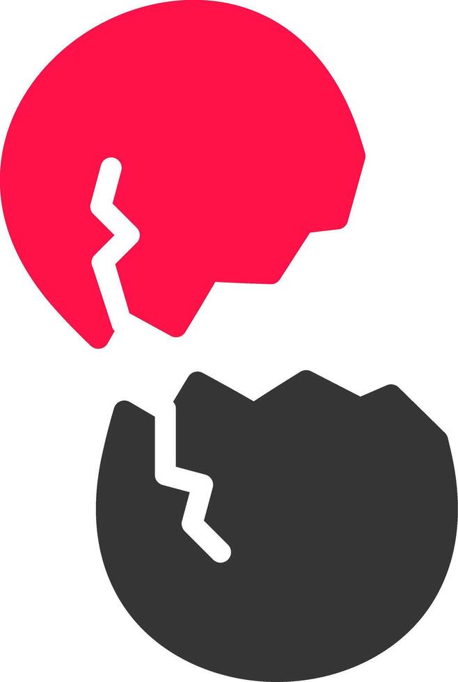 Broken Eggs Creative Icon Design vector