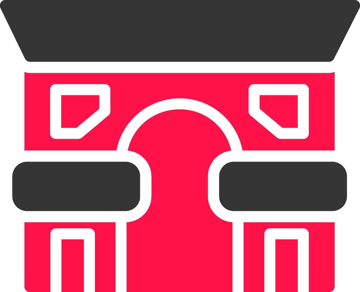 Arc De Triomphe Creative Icon Design vector