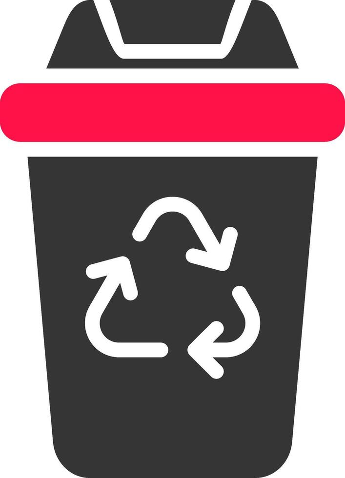Recycling Bin Creative Icon Design vector