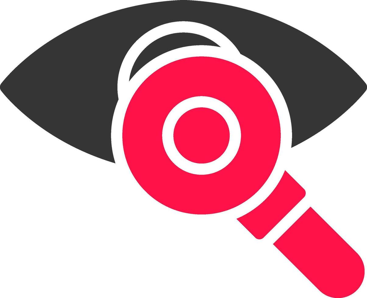 diseño de icono creativo de prueba ocular vector