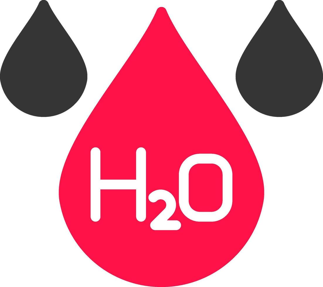 H2O creativo icono diseño vector