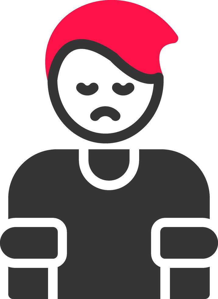 Depression Creative Icon Design vector