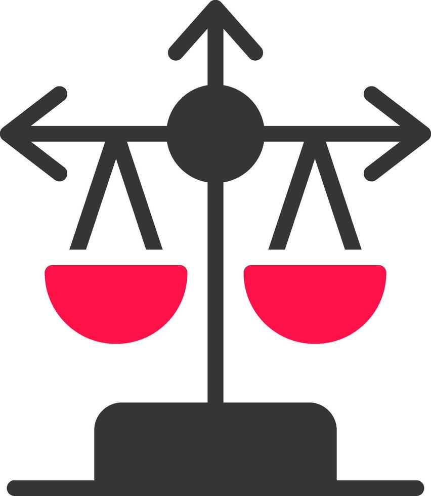 Balance Scale Creative Icon Design vector