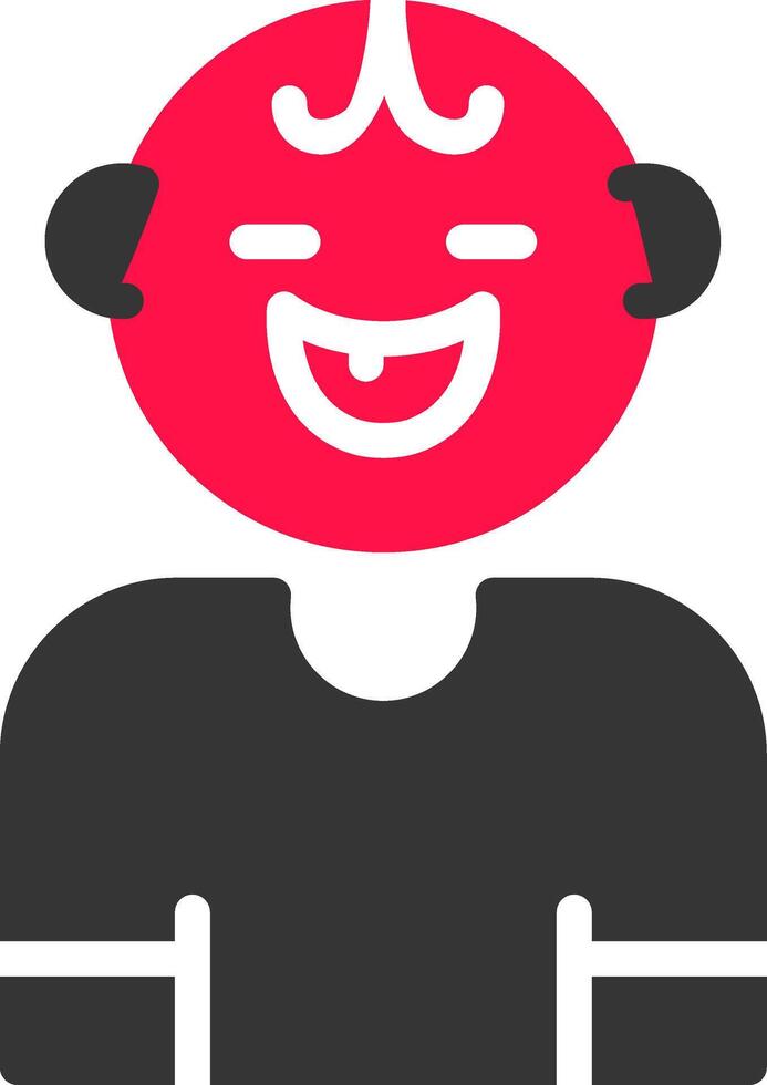 bebé sonrisa creativo icono diseño vector