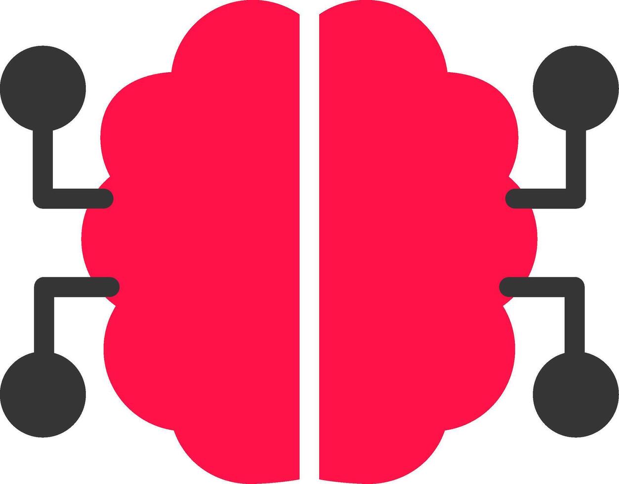 Neurons Circuit Creative Icon Design vector