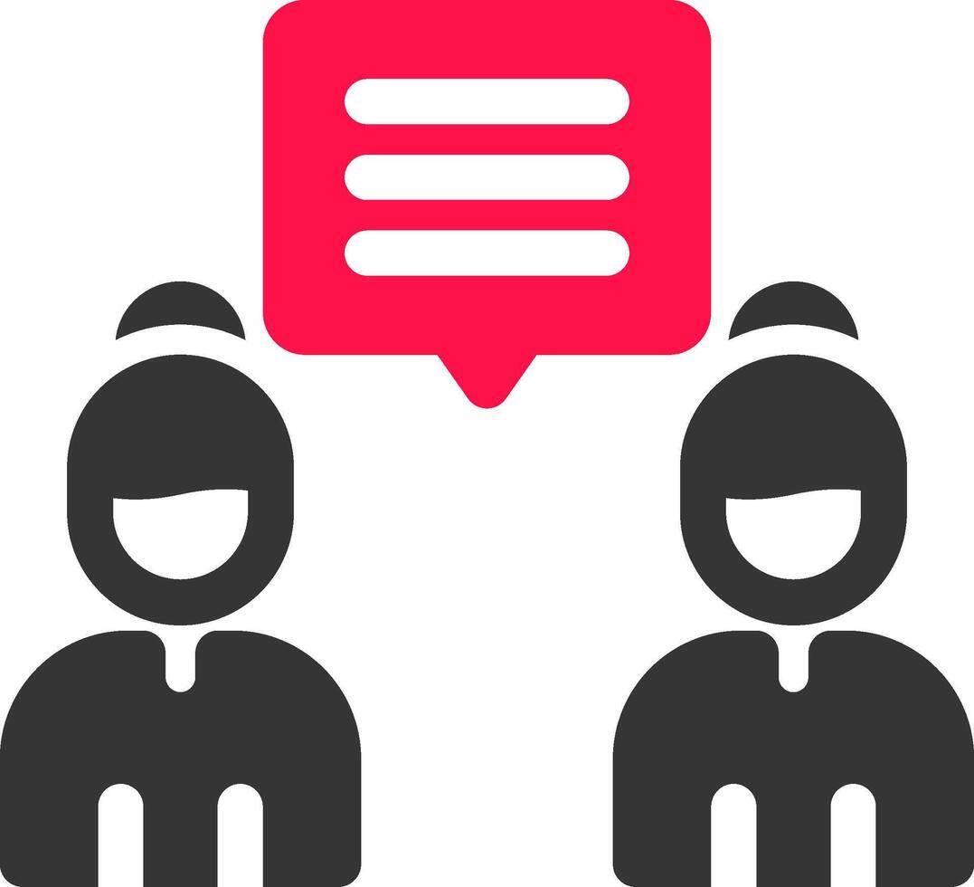 Discuss Creative Icon Design vector
