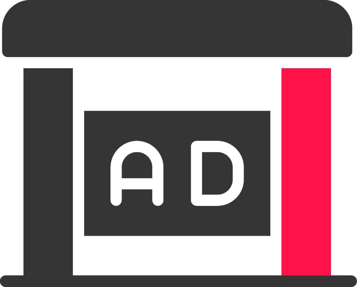 Shelter Ad Creative Icon Design vector