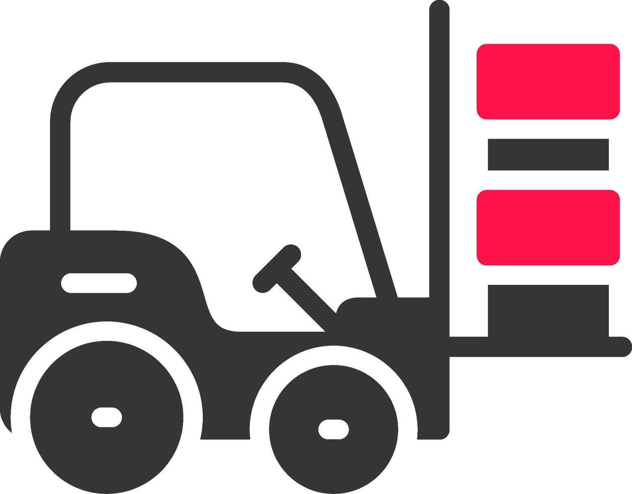 Forklift Creative Icon Design vector