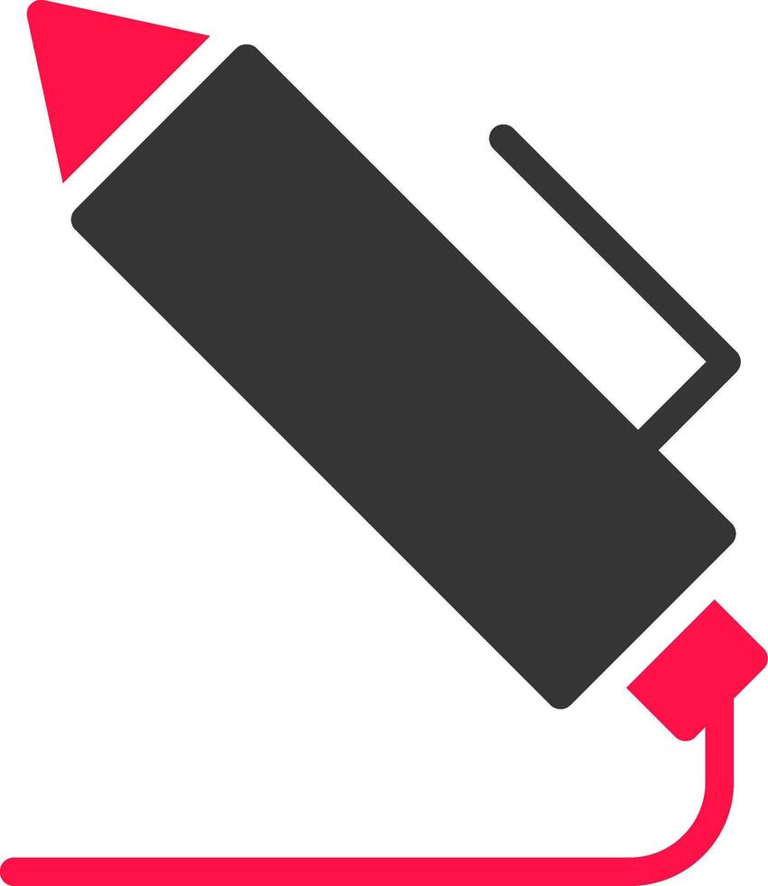 Light Pen Creative Icon Design vector