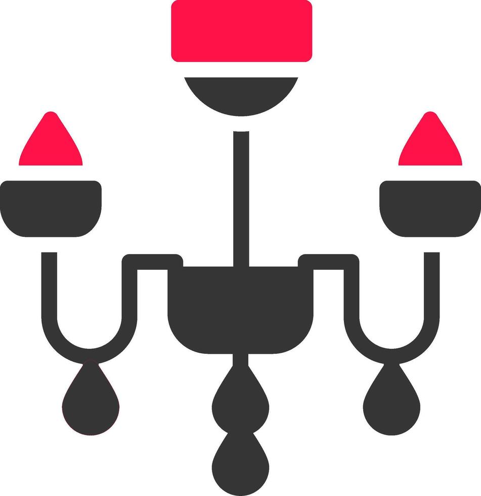 Chandelier Creative Icon Design vector