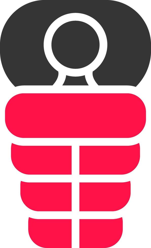 Sleeping Bag Creative Icon Design vector