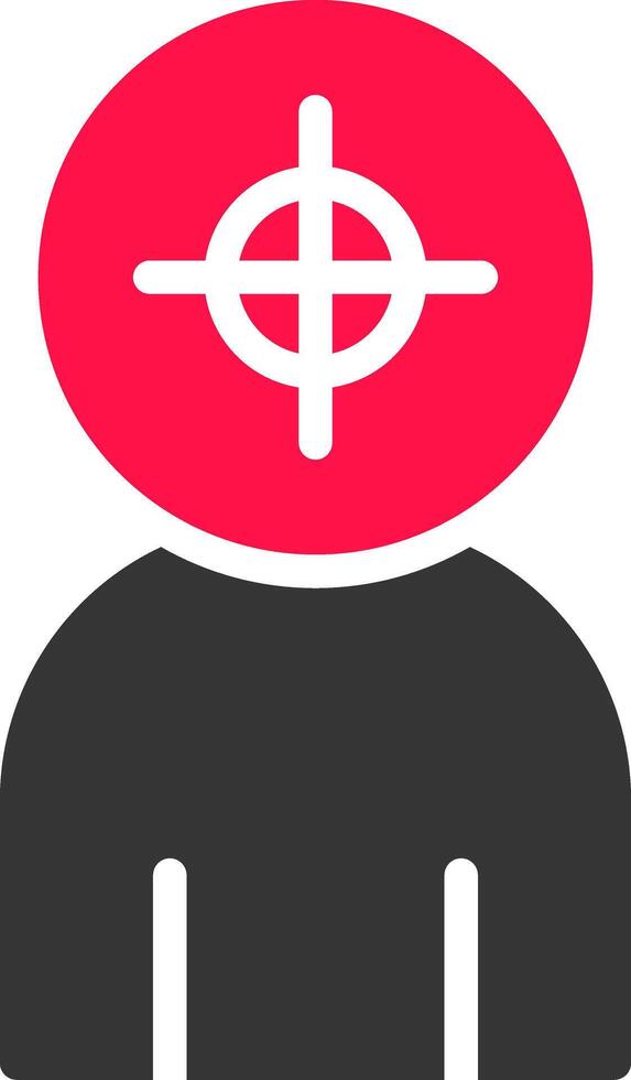 Police Shooting Creative Icon Design vector