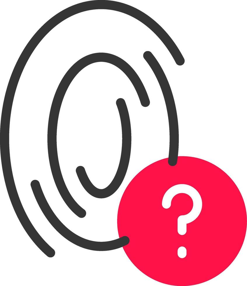 Fingerprint Creative Icon Design vector