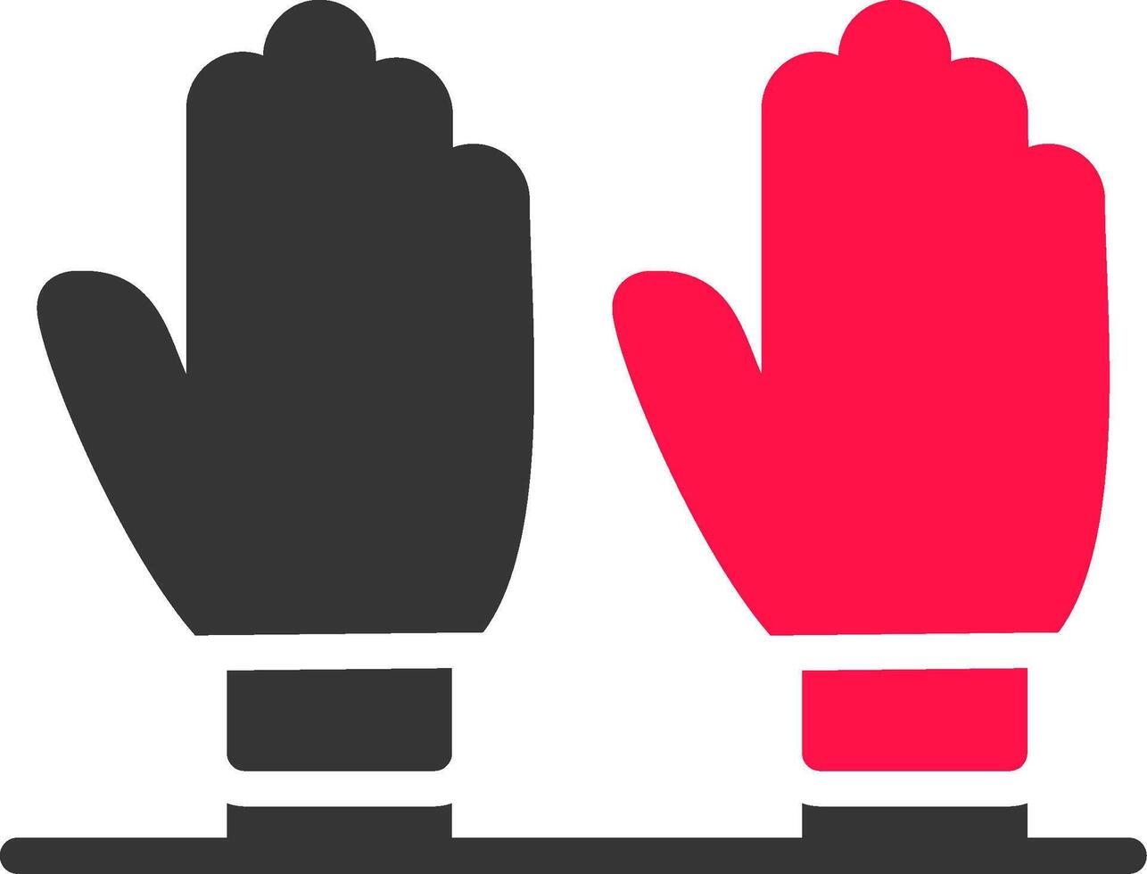 Exam Gloves Creative Icon Design vector