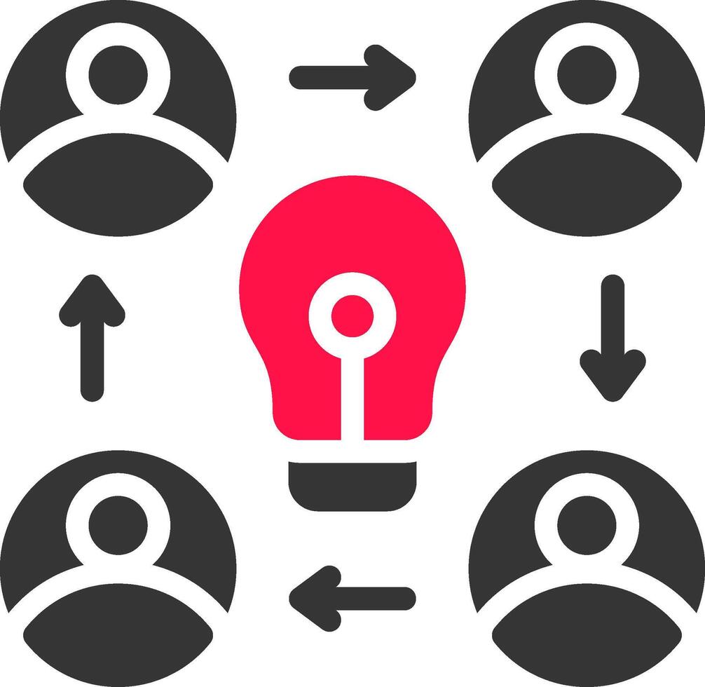 Collaboration Creative Icon Design vector