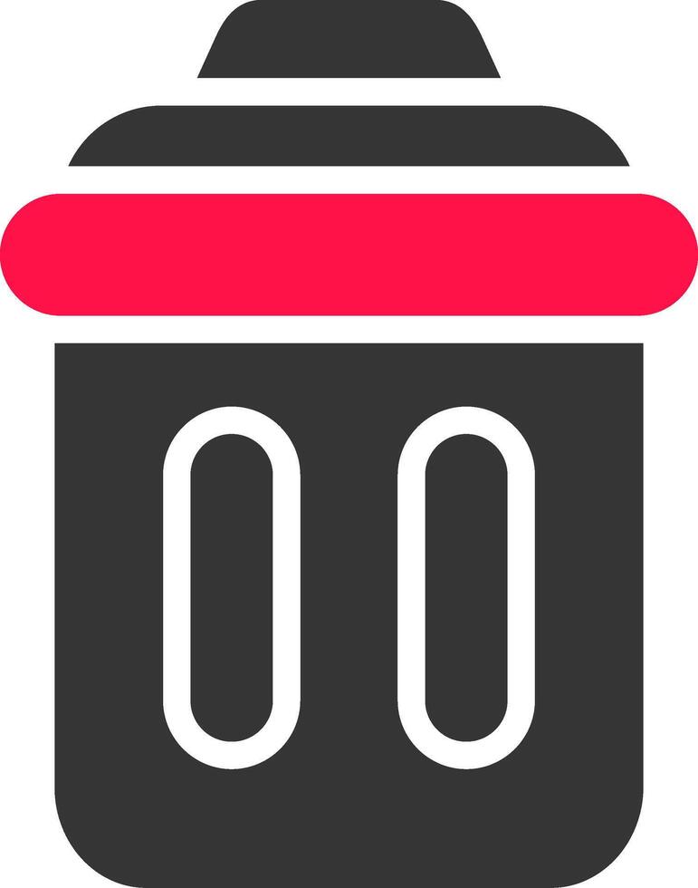 Trash Bin Creative Icon Design vector