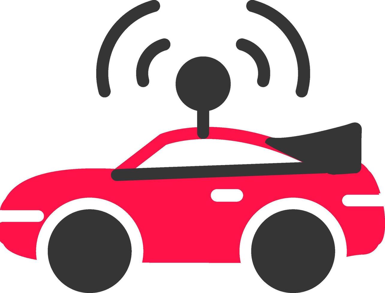 Autonomous Vehicle Creative Icon Design vector