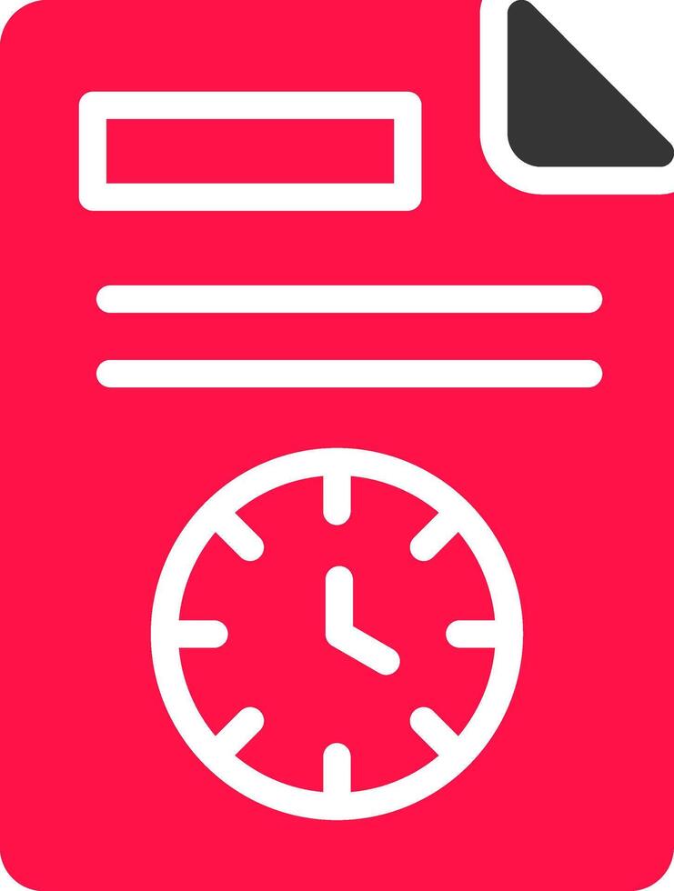 Schedule Creative Icon Design vector