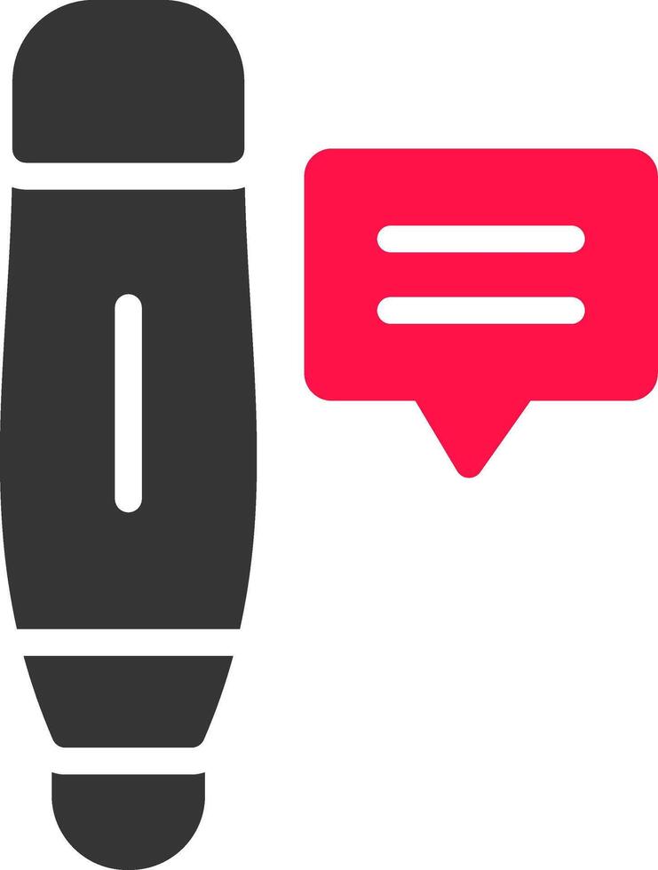 Glyph Red and Yellow Gradient vector