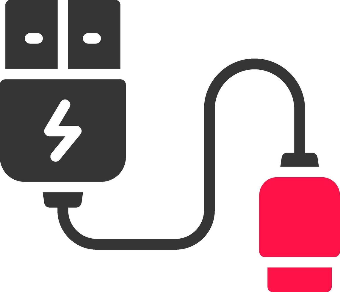 diseño de icono creativo de cable usb vector