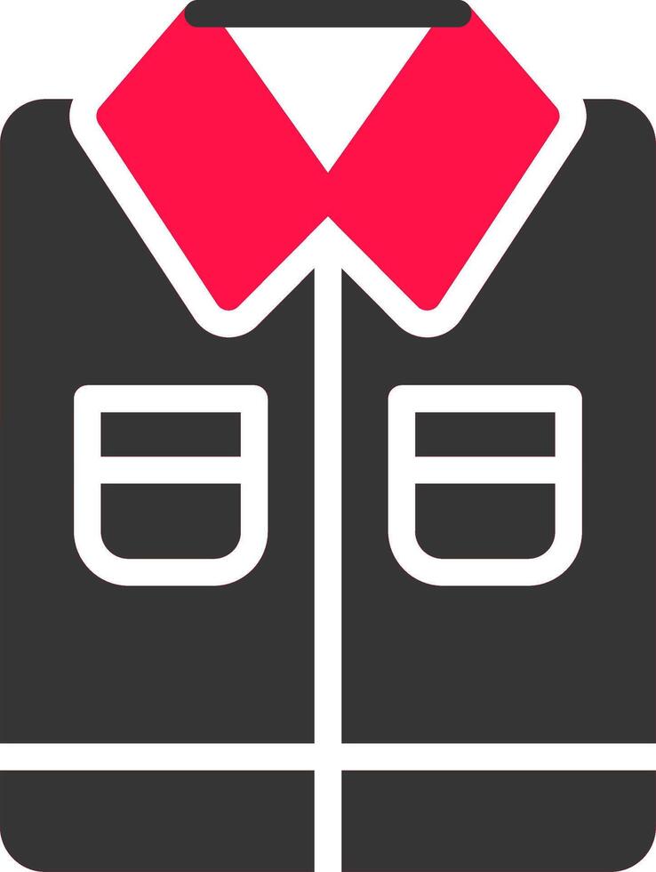 Glyph Red and Yellow Gradient vector