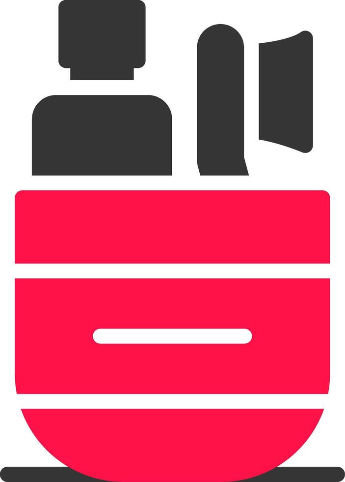 Glyph Red and Yellow Gradient vector