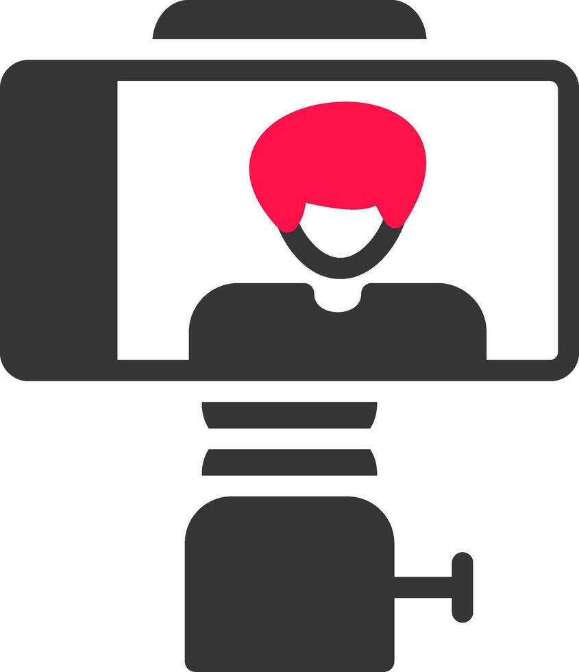 diseño de icono creativo de selfie stick vector