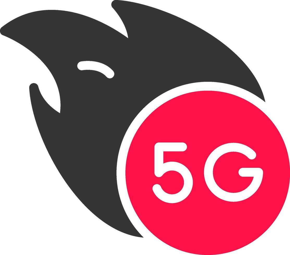 5G Creative Icon Design vector