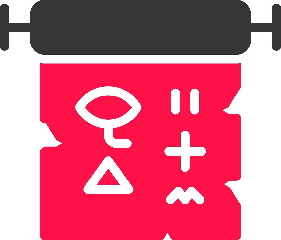 Hieroglyph Creative Icon Design vector