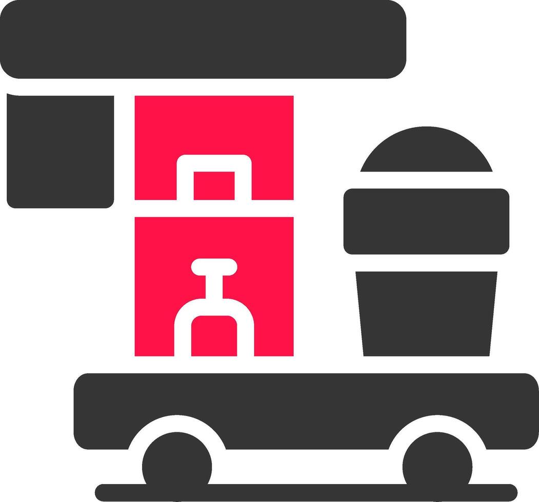 Cleaning Cart Creative Icon Design vector