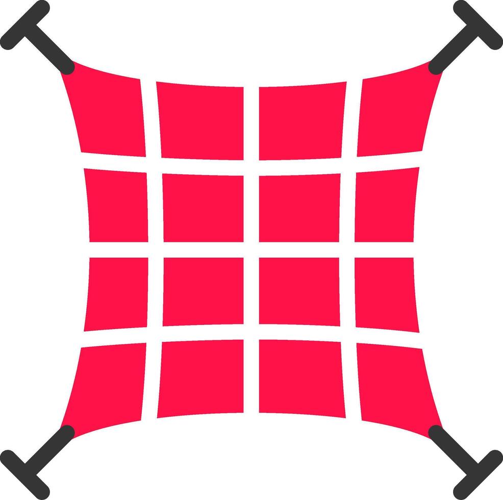 Glyph Red and Yellow Gradient vector