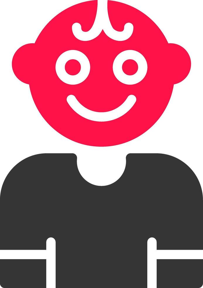 Glyph Red and Yellow Gradient vector