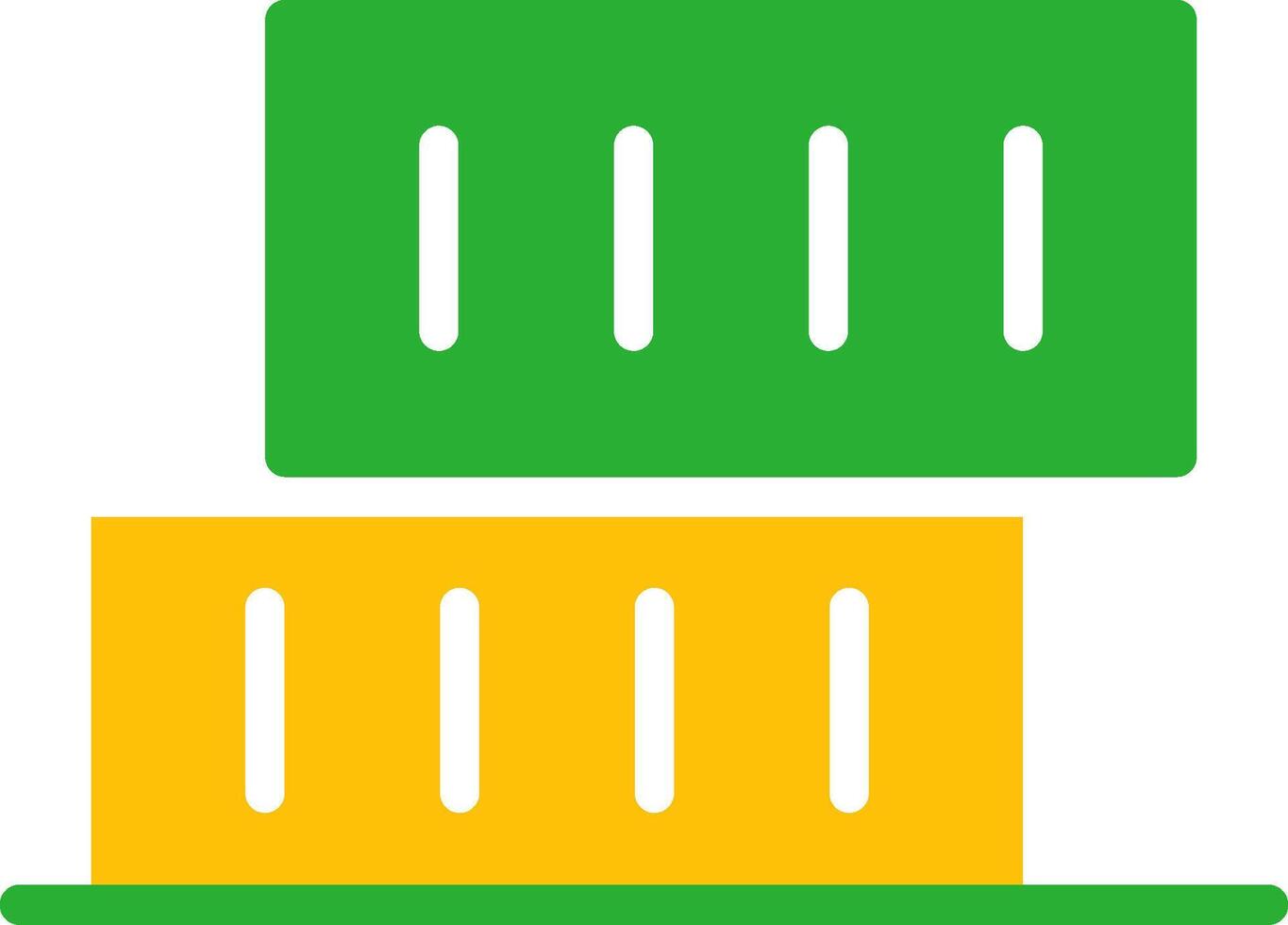 Line Two Colour vector