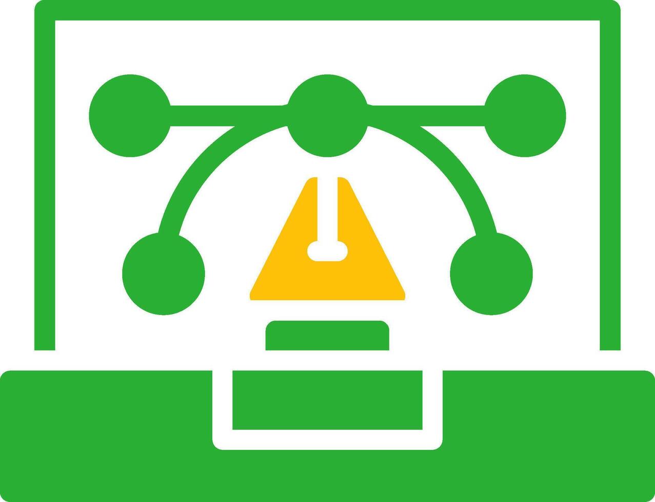 Line Two Colour vector