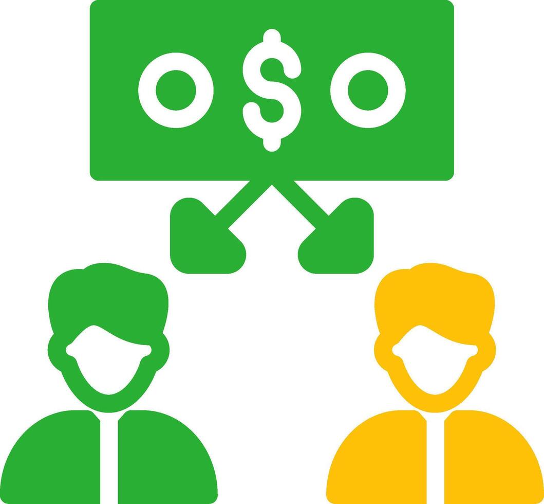 Line Two Colour vector