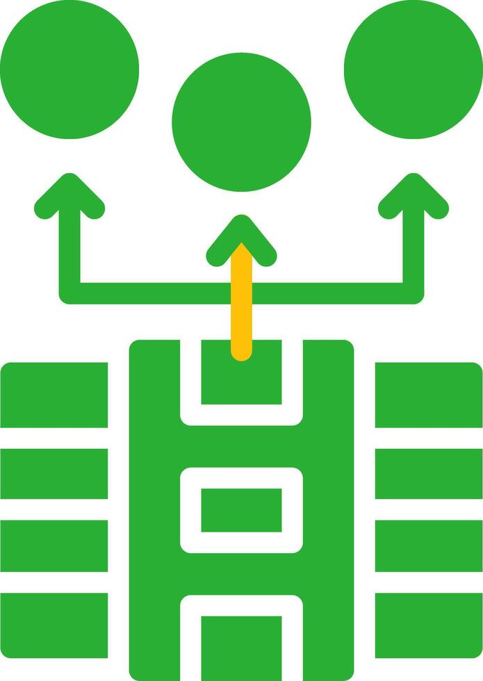 Line Two Colour vector