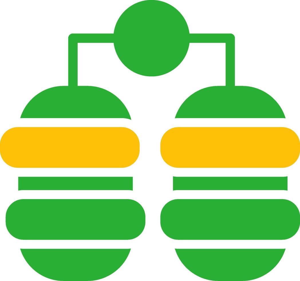 Line Two Colour vector