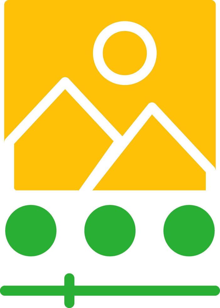 Line Two Colour vector