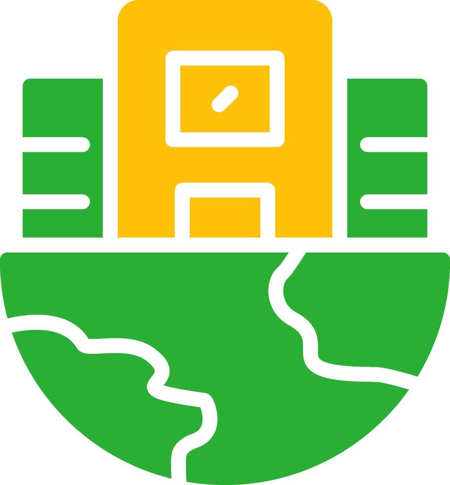 Line Two Colour vector