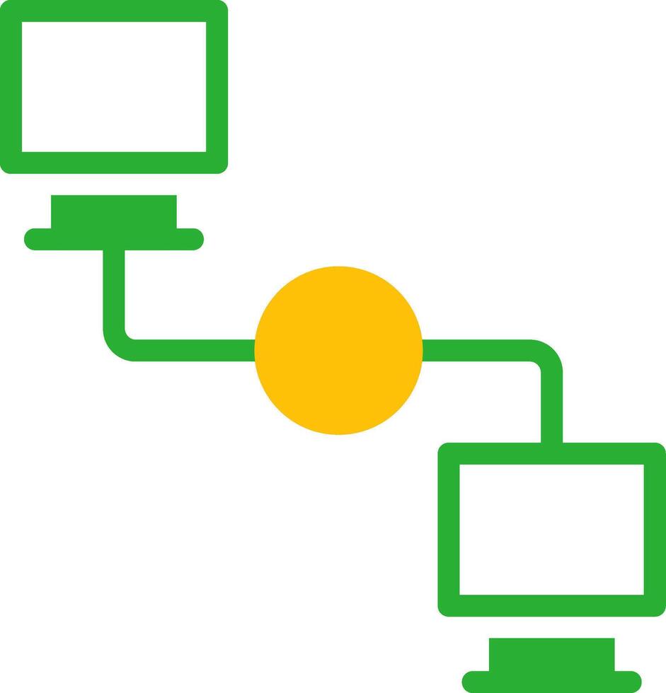 Line Two Colour vector