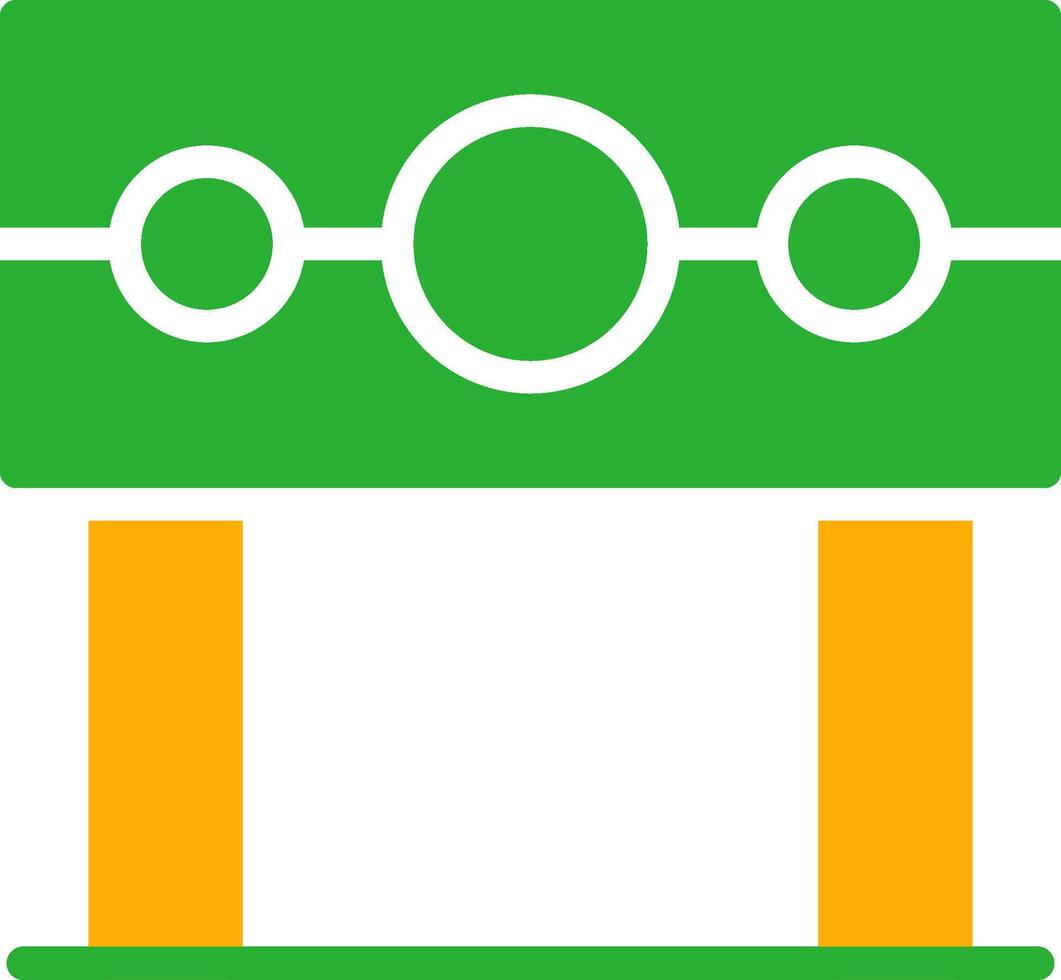 Line Two Colour vector