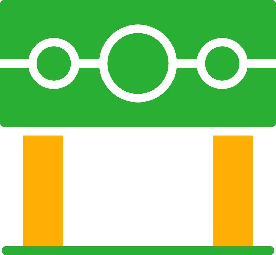 Line Two Colour vector