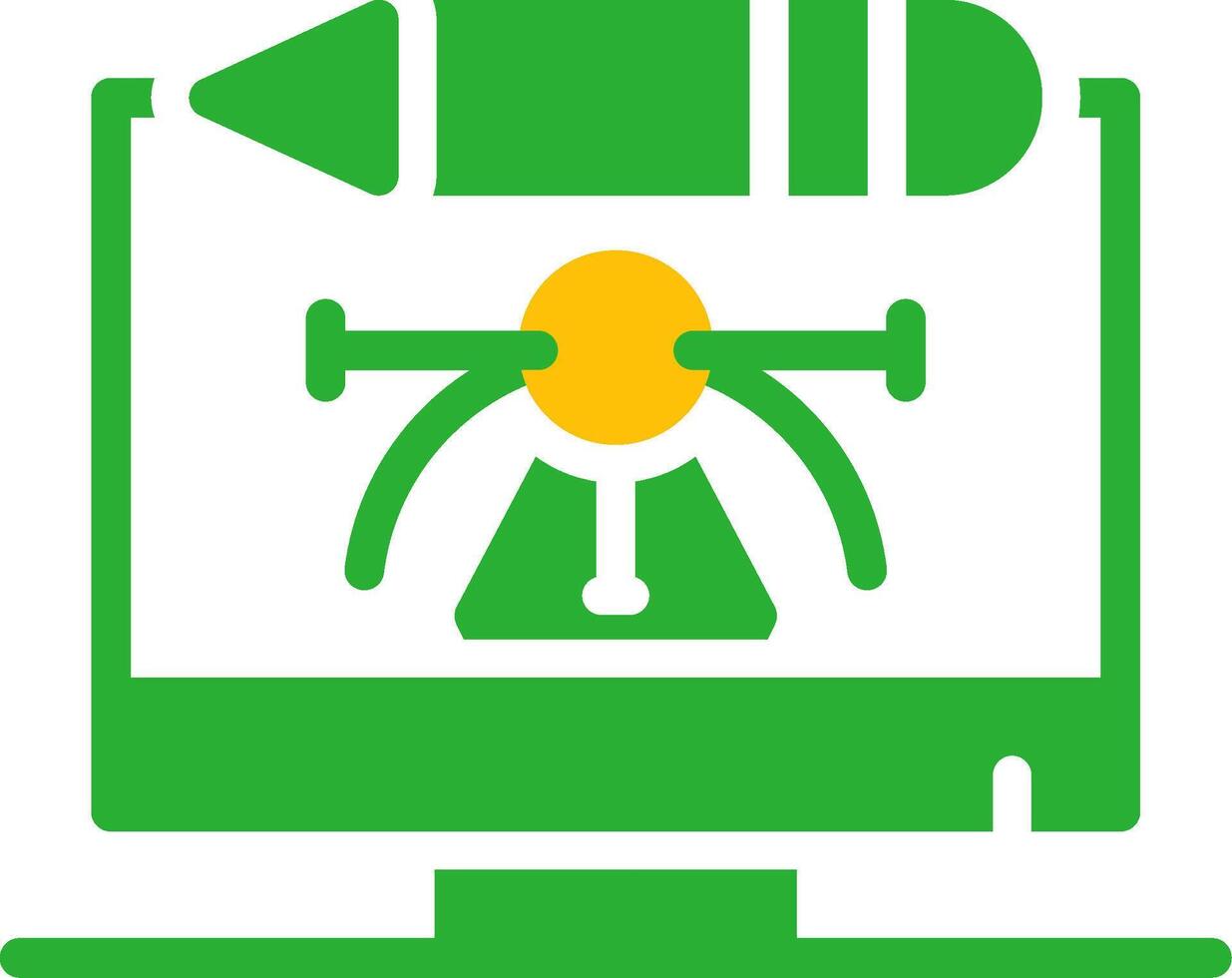 Line Two Colour vector