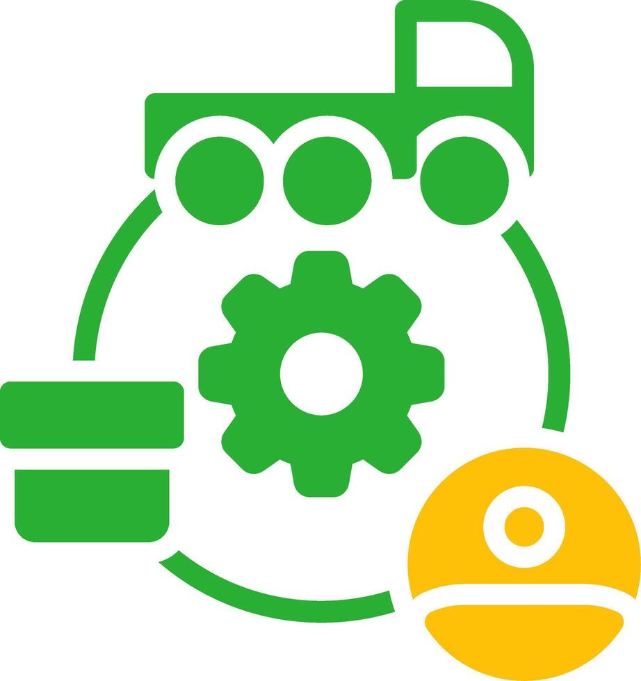 Line Two Colour vector