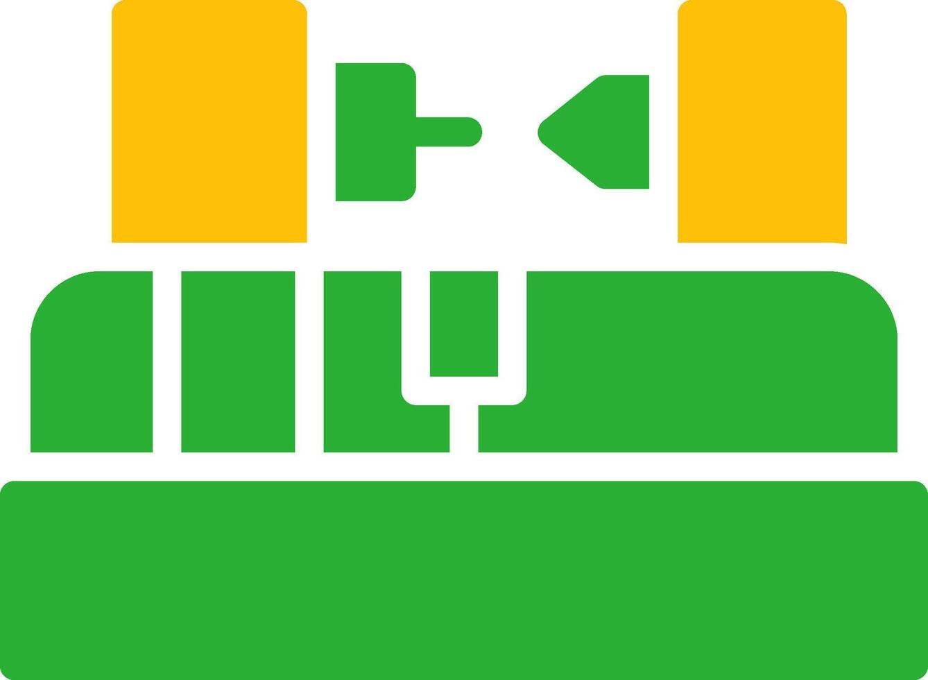 Line Two Colour vector
