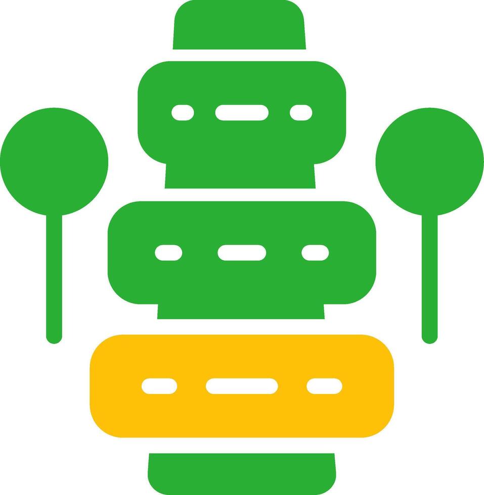 Line Two Colour vector