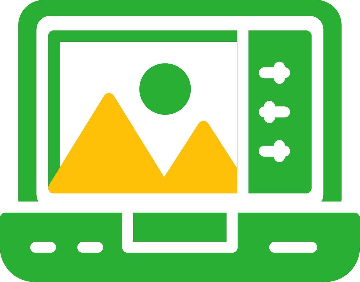 Line Two Colour vector